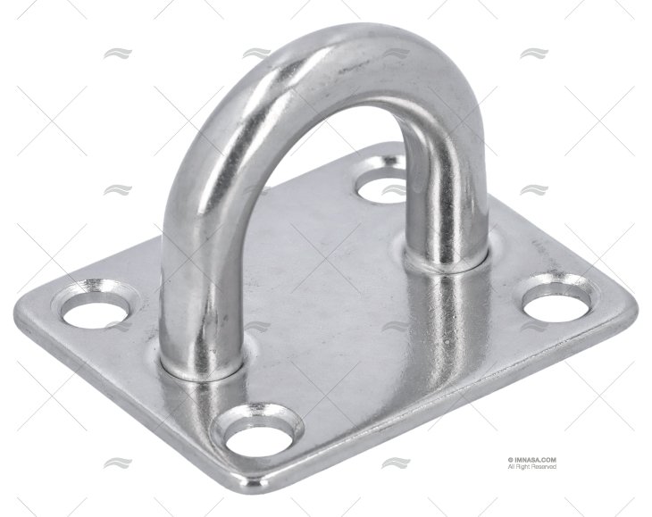 PLATINE A/ ANNEAU INOX SS 304 50x60mm MARINE TOWN