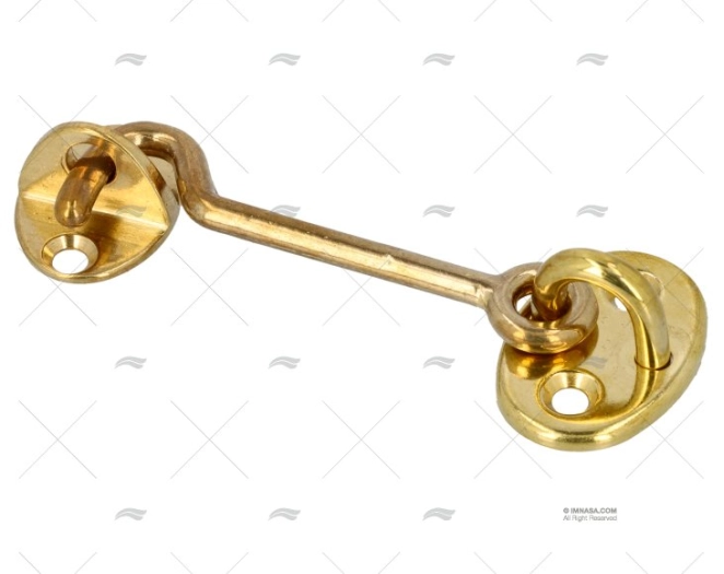 CABIN DOOR HOOK BRASS 97x29.5mm