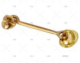 CABIN DOOR HOOK BRASS 117x29.5mm