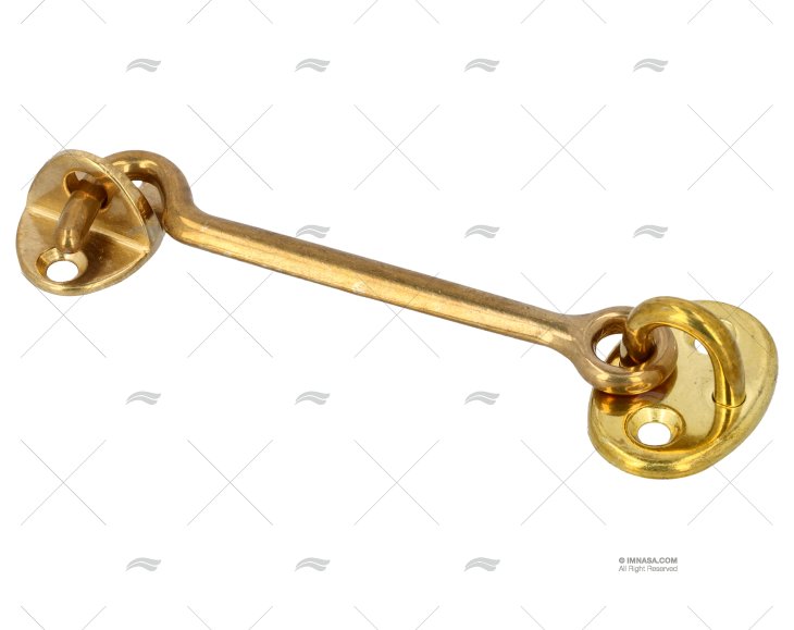 CABIN DOOR HOOK BRASS 117x29.5mm