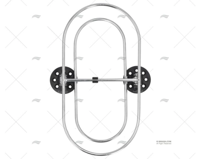 SOPORTE INOX P/DEFENSAS 310X160mm