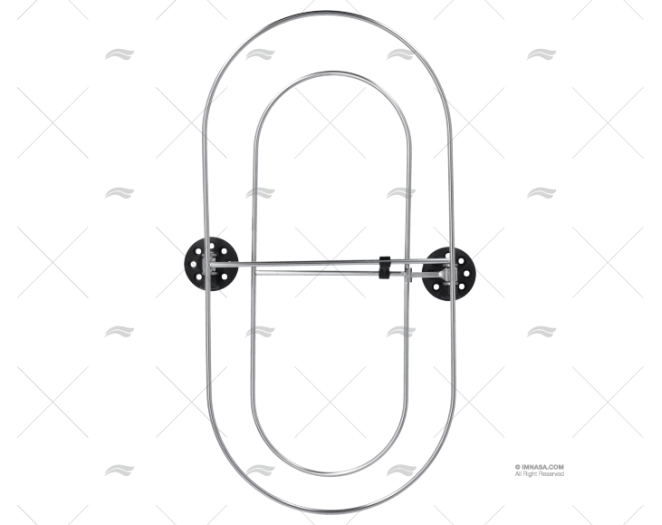 SOPORTE INOX P/DEFENSAS 520X260mm