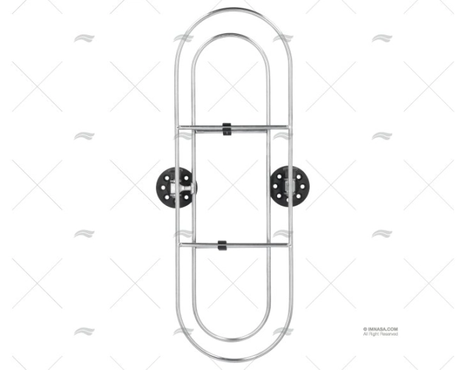 SUPPORT INOX P/DEFENSES 480X160mm