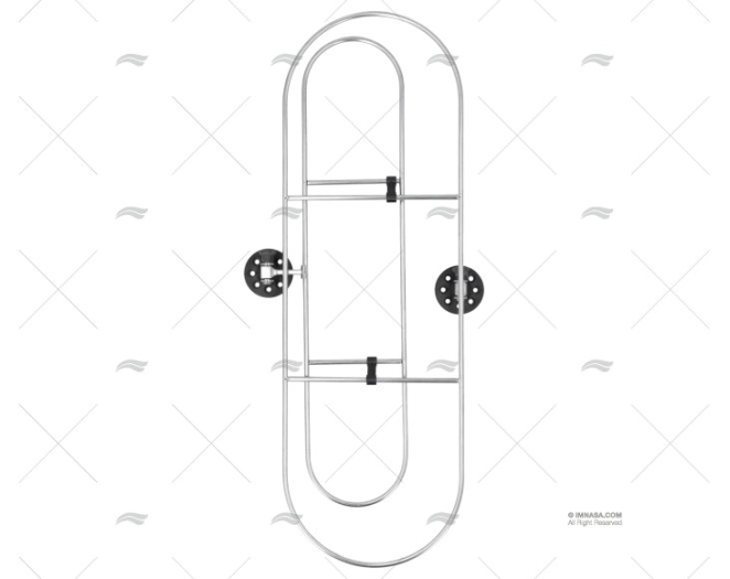 SUPPORT INOX P/DEFENSES 640X210mm