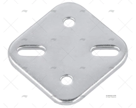 PLACA INOX 44X44mm