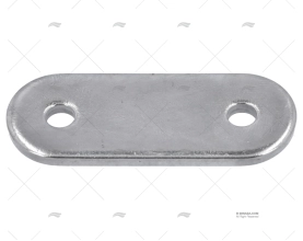 PLACA INOX 19x51mm