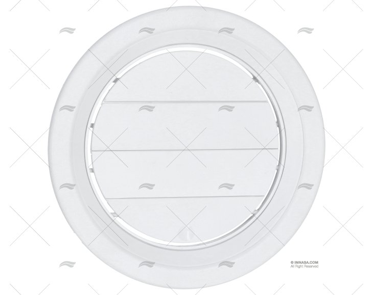 GRILLE VENTILATION PVC FLUSH DIAM 190mm