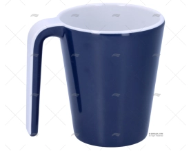 TAZA CAFE 300ml AZUL MELAMINA 6pcs