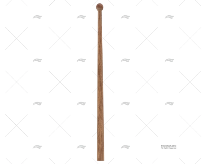 TEAK FLAGPOLE 900mm BASE 25mm ARC MARINE