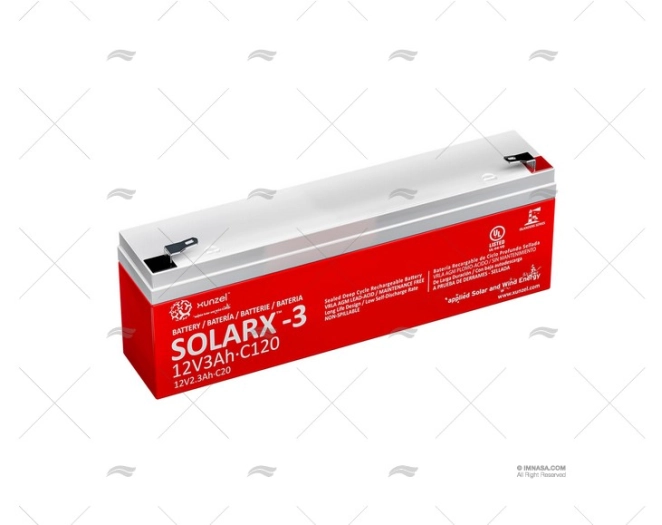 BATTERIE SOLARX AGM   3A 12V XUNZEL