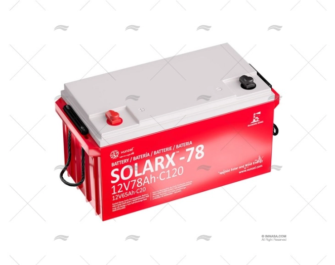 BATTERY SOLARX AGM  78A 12V XUNZEL