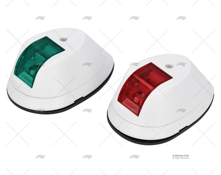 NAV SIDE WHITE LED RED/GREEN PAIR 12V