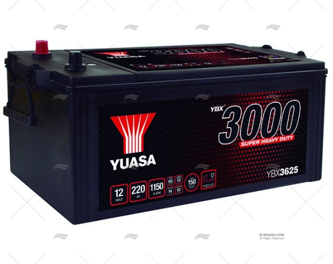 BATERIA 220A ARRANQUE YUASA MARINE YUASA