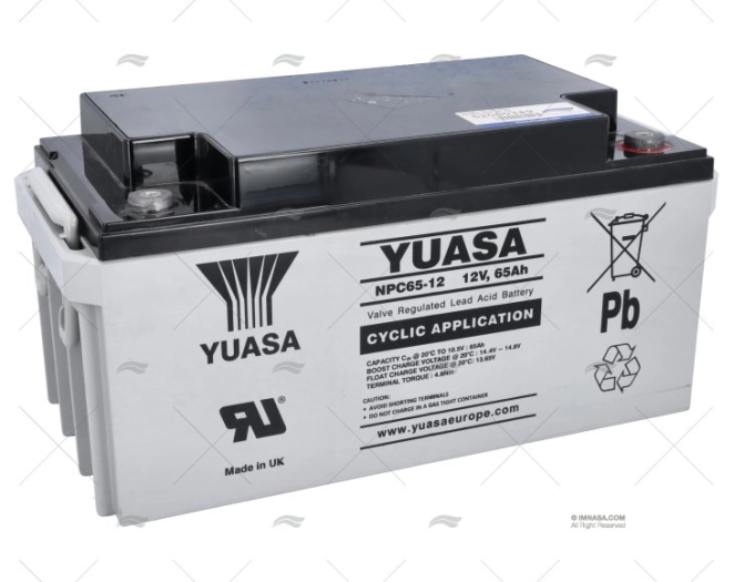 BATTERY YUASA AGM 65A YUASA