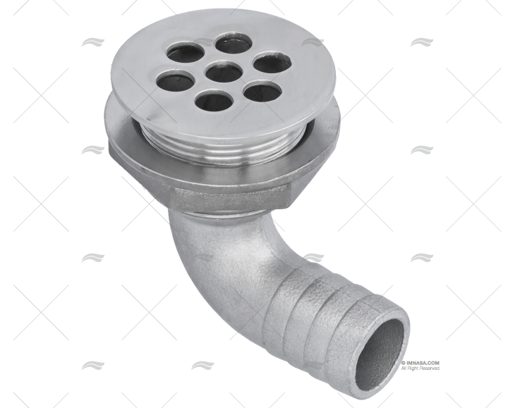 DESAGUE CODO  3/4"   INOX 316 90º MARINE TOWN