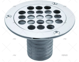 SHOWER DECK DRAIN1-9/16" INOX SS316 MARINE TOWN