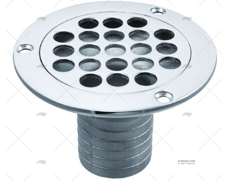 BONDE EVIER DROITE 1-9/16"INOX SS316 MARINE TOWN