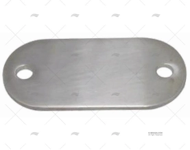 PLACA INOX SS 316 76X32X3mm MARINE TOWN