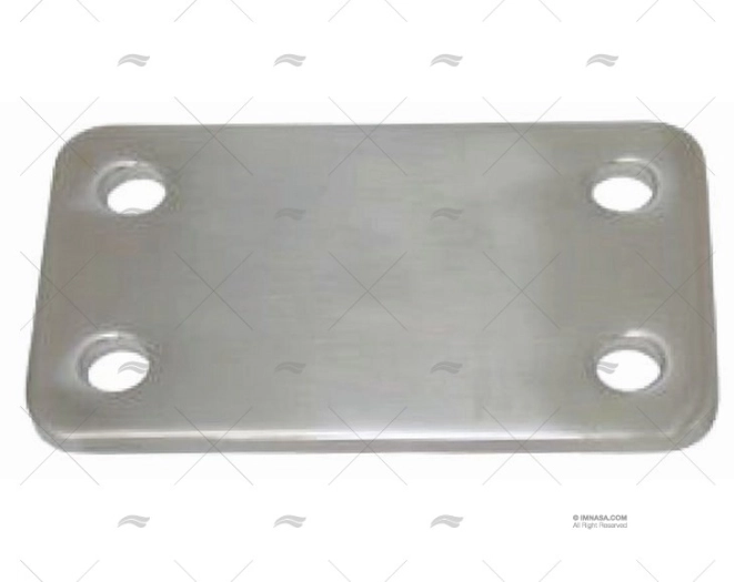 PLACA INOX SS 316 79X44X3mm MARINE TOWN