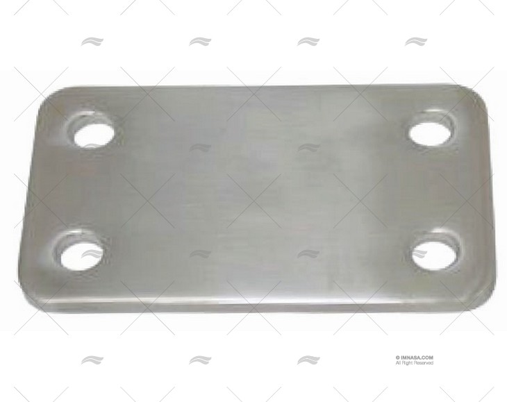 PLACA INOX SS 316 79X44X3mm MARINE TOWN