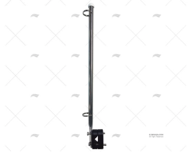 ASTA DE BANDERA INOX SS 304 C/SOPORTE AB