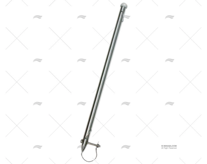 ASTA DE BANDERA INOX SS 304 C/SOPORTE