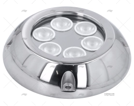 LUZ SUMERGIBLE AZUL   12V INOX