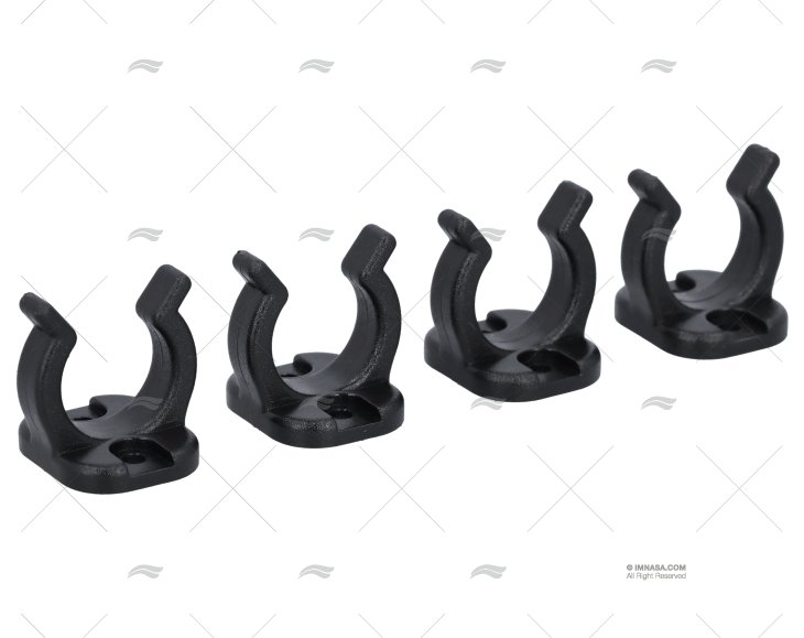 CLIP NYLON BLACK 19MM (4u)