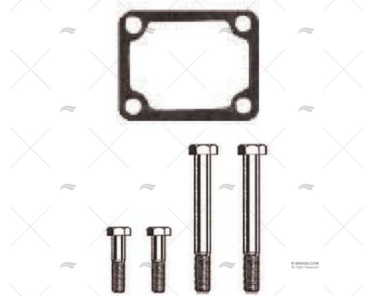 JUNTA COLECTOR MERC 153 CID C/TORNILLOS BARR MARINE