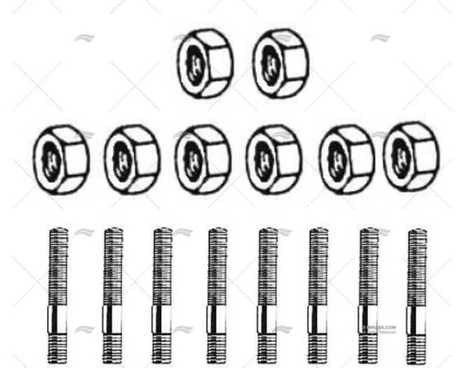 EXAUST MANIFOLD MOUNTING KIT MER 153 BARR MARINE