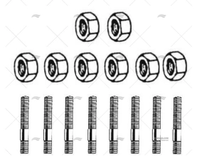 EXAUST MANIFOLD MOUNTING KIT MER 153 BARR MARINE