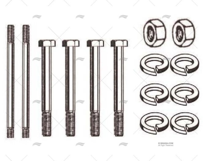 EXAUST MANIFOLD MOUNTING KIT MER 165 BARR MARINE