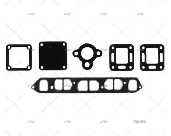 KIT COMPLETO JUNTAS COLECTOR MERC 153 CI BARR MARINE