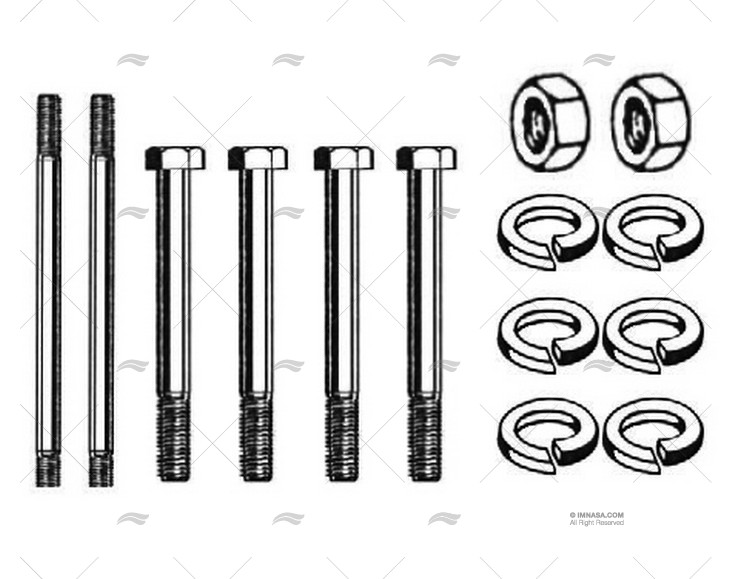 EXAUST MANIFOLD MOUNTING KIT MER 153 BARR MARINE