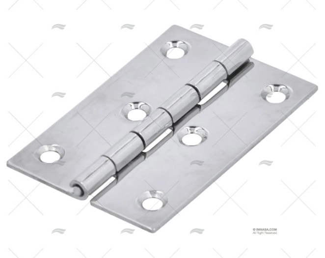 HINGE STAINLESS STEEL 76x50x2mm