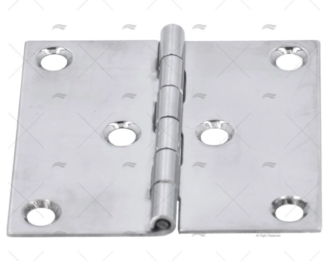 HINGE STAINLESS STEEL 76x76x2mm