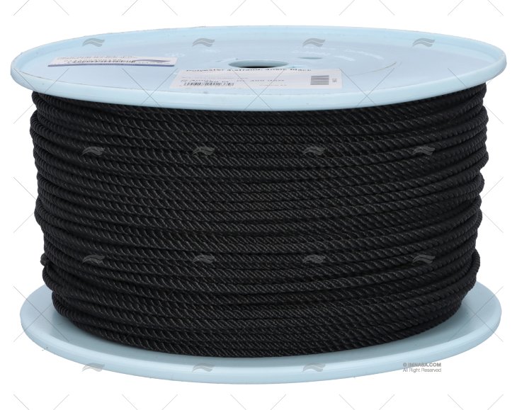 CORDAGE POLYESTER 04mm NOIRE 250m LIROS