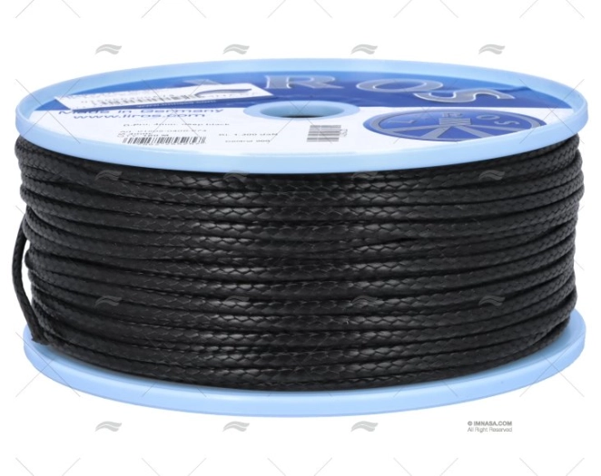 CORDAGE D-PRO 4mm NOIRE 100m LIROS