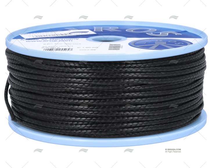 CORDAGE D-PRO 4mm NOIRE 100m LIROS