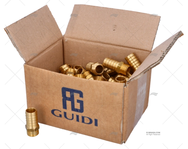 BRASS SPIGOT 1/2"x20mm GUIDI (50) GUIDI