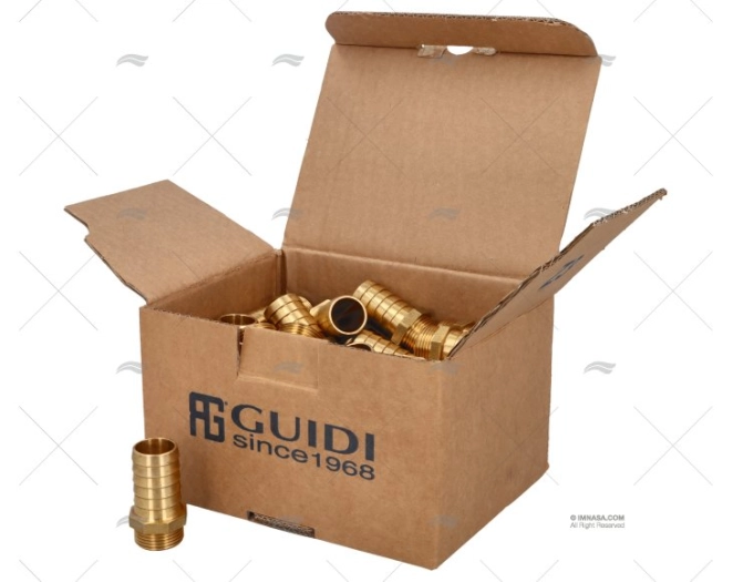 BRASS SPIGOT 3/4"x25mm GUIDI (40) GUIDI