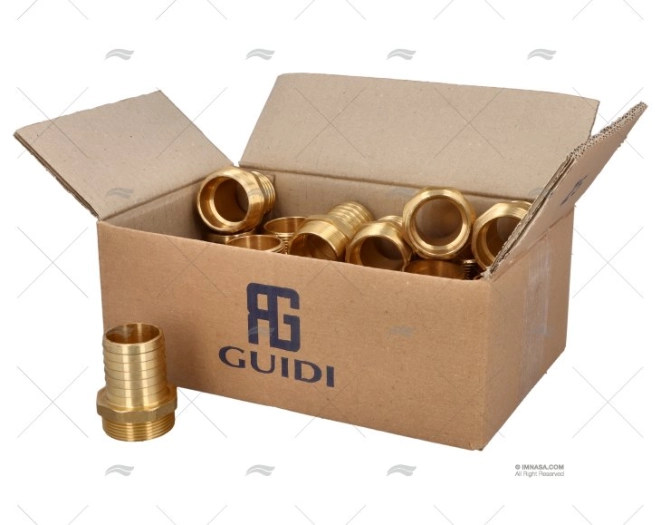 BRASS SPIGOT  1"1/2x40mm (20) GUIDI