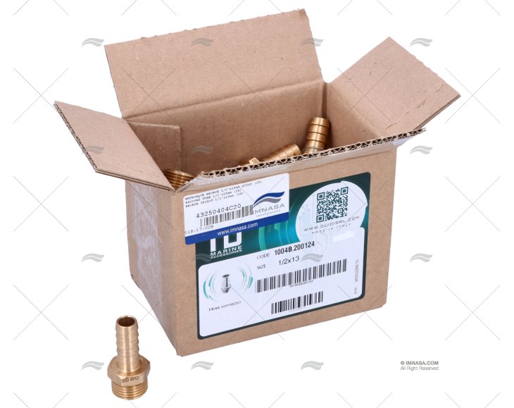 BRONZE SPIGOT 1/2"x13mm (20) GUIDI