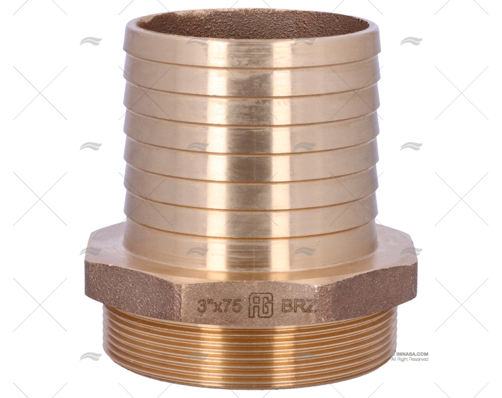 CONEXÃO BRONZE 3"x75mm GUIDI