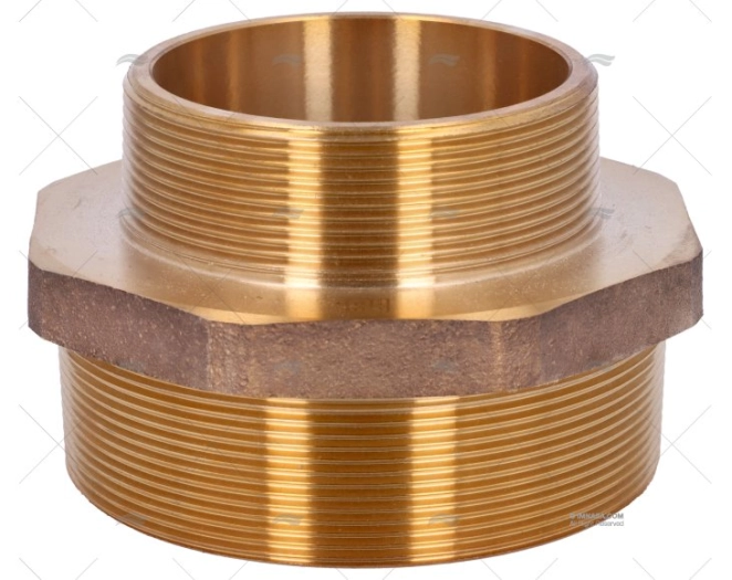 BRONZE COUPLER MALE-MALE 4" - 3"