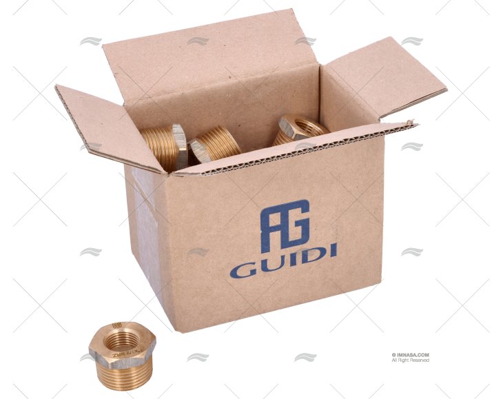 BRONZE COUPLER  MALE-FEM. 1"-1/2" (15) GUIDI