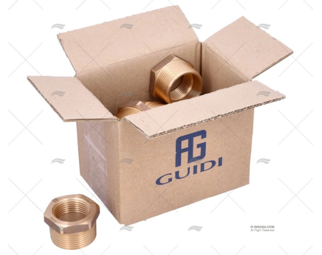 BRONZE COUPLER  MALE-FEM. 1"1/4-1" (10)