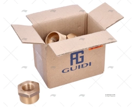 BRONZE COUPLER  MALE-FEM. 1"1/4-3/4" (10