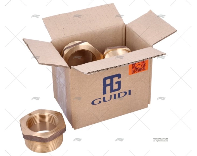 BRONZE COUPLER  MALE-FEM. 2"-1"1/2 (4) GUIDI