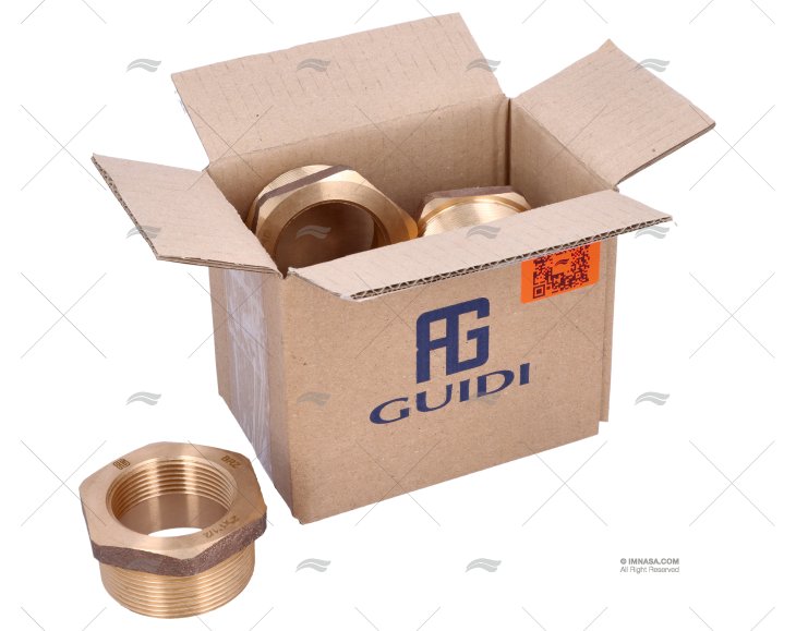 BRONZE COUPLER  MALE-FEM. 2"-1"1/2 (4) GUIDI